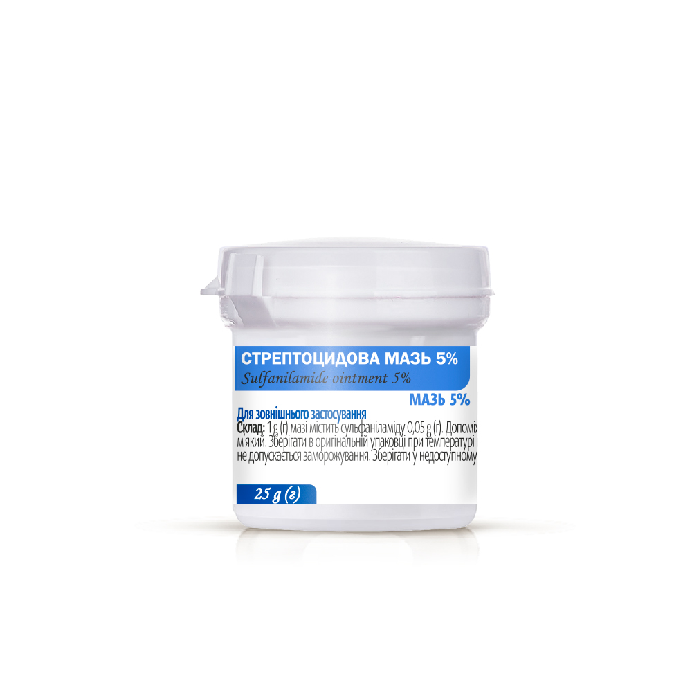 Streptocide ointment 5% 25 g (container)